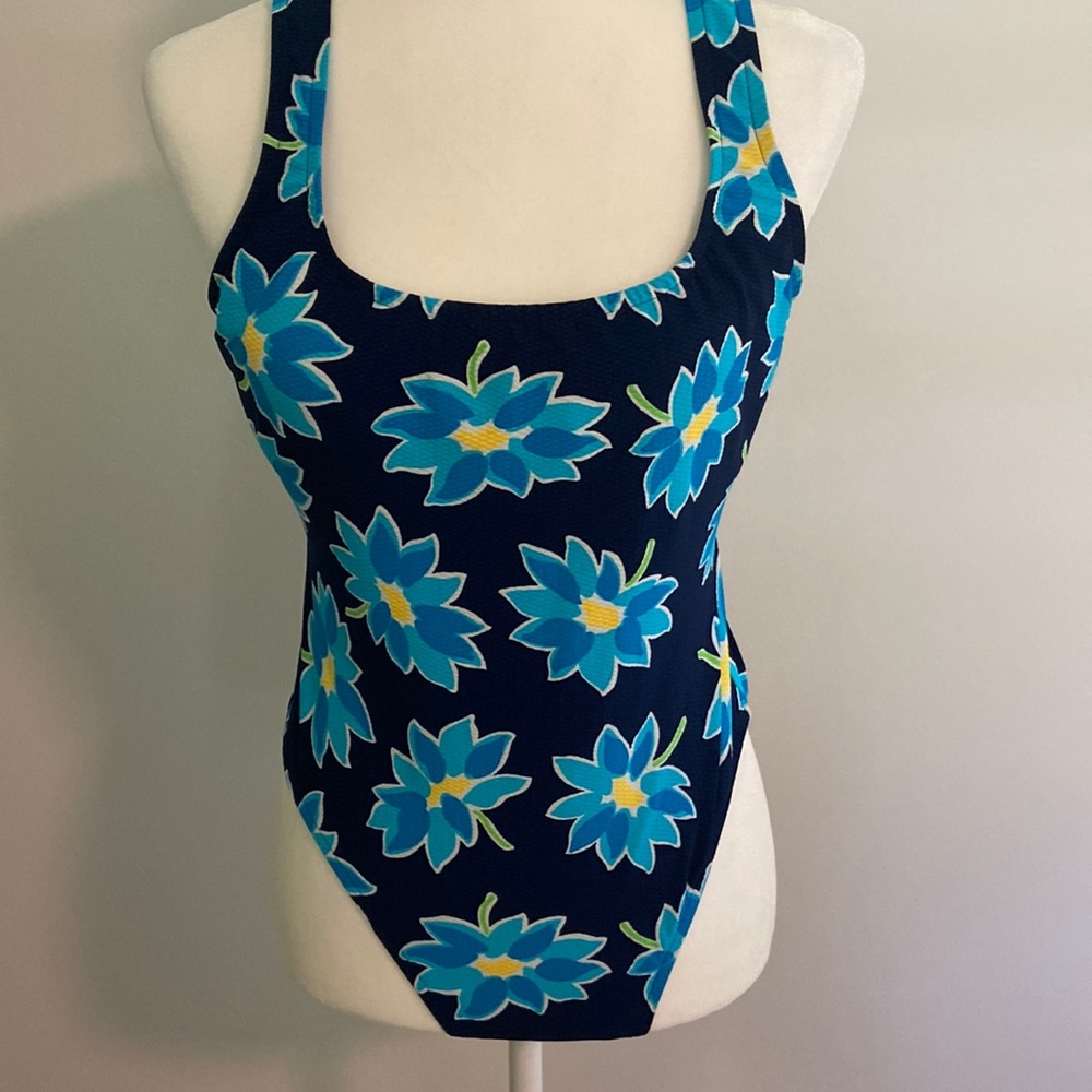 Jantzen One Piece Daisy BathingSuit Size 14